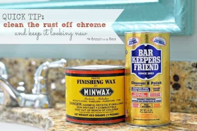 How do you remove rust from chrome?