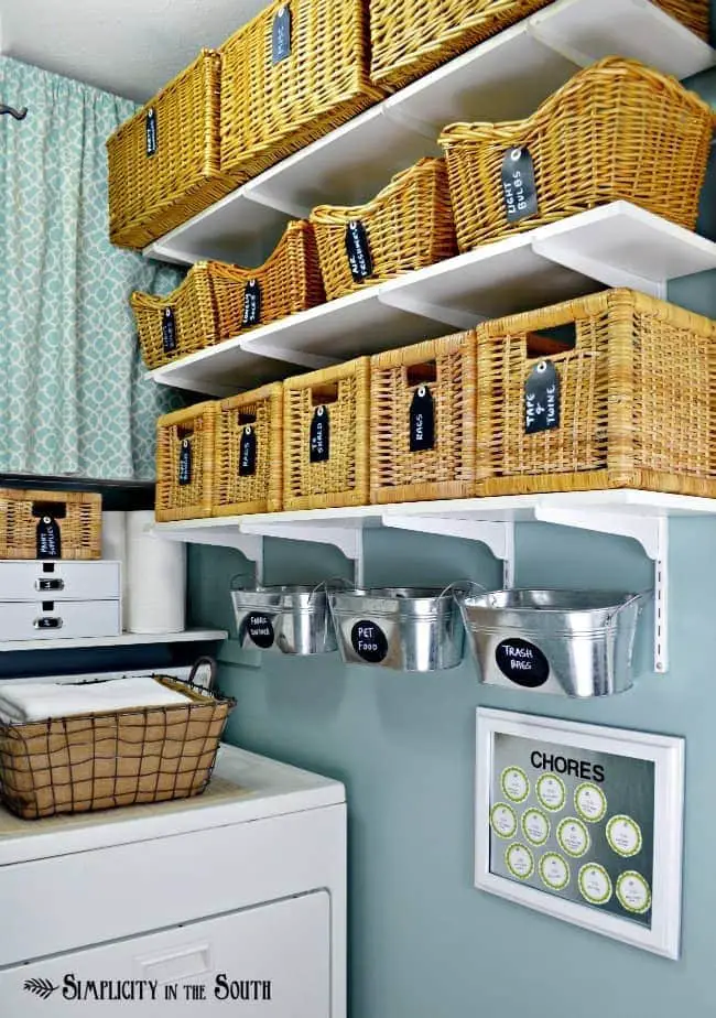 Organized Laundry Room Reveal {small Home/ BIG Ideas}