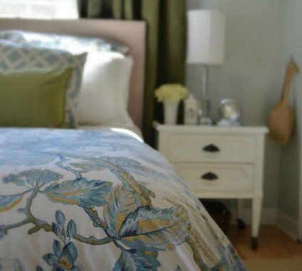 Sweet and Petite Blue & Green Master Suite {A Work In Progress}