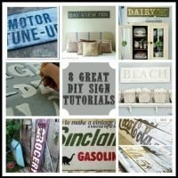 Need Some Inspiration & A Tutorial? Well, Here's Your Sign {8 Great DIY Sign Tutorials}