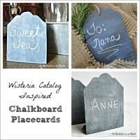 Wisteria Catalog Inspired Chalkboard Place Cards