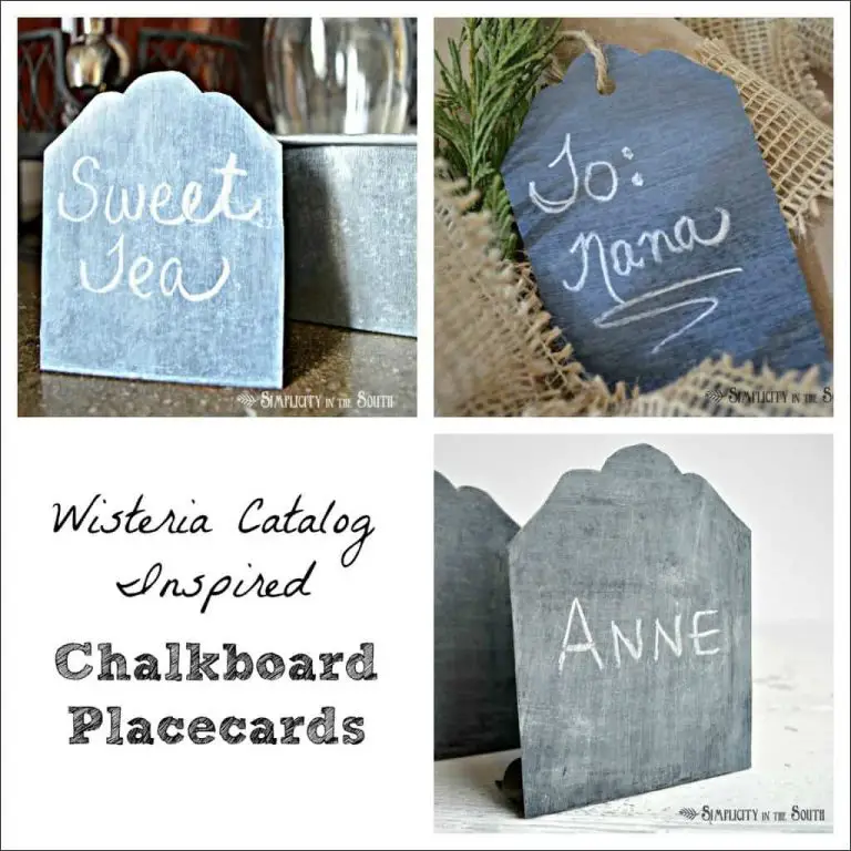 Wisteria Catalog Inspired Chalkboard Place Cards