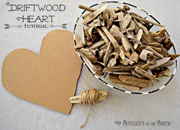 How to make a driftwood heart
