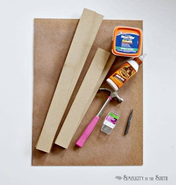 Supplies needed for making monogrammed art