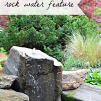 A Bubbling Rock Water Feature and a Mini Yard Tour