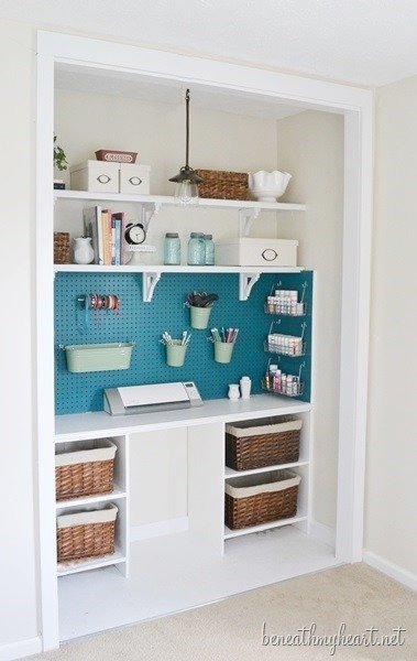 Craft Closet Makeover from Beneath My Heart