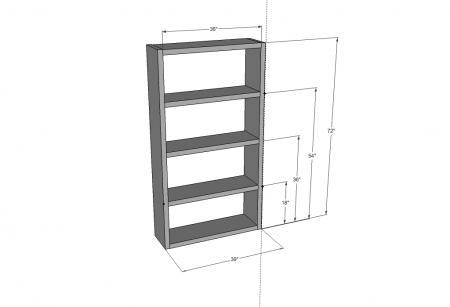 Ikea Lack Bookcase plans by Ana White
