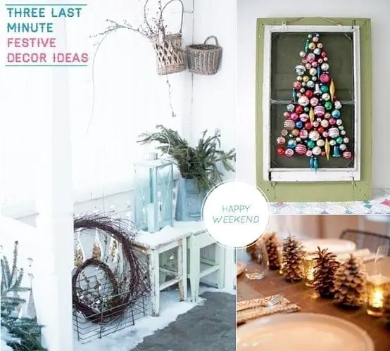Inspiration for making a Christmas ornament wreath from Bright Bazaar Blog
