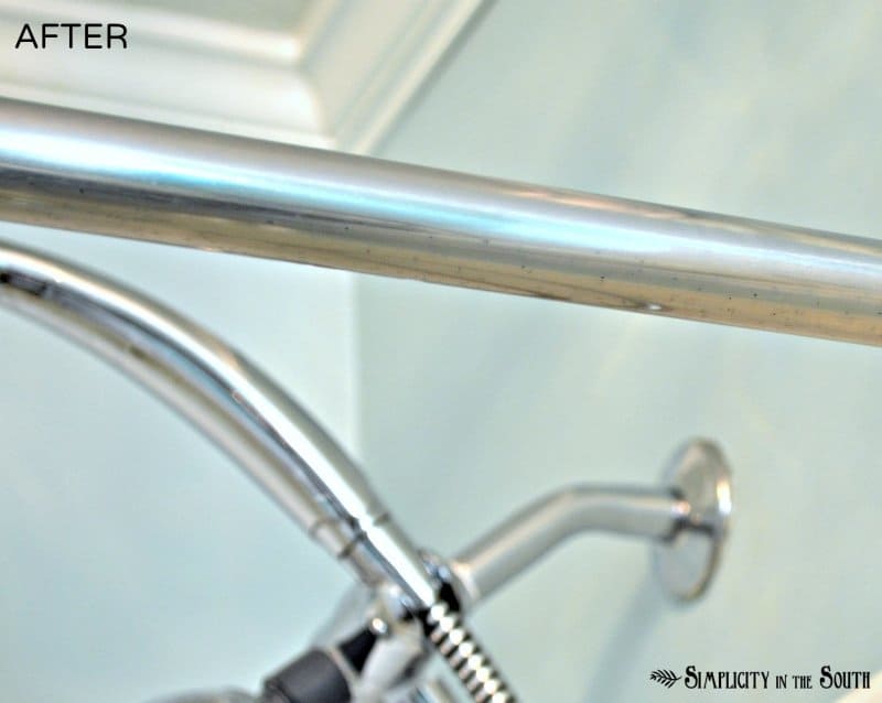 Remove Rust From Chrome In The Bathroom, How To Remove Rust From Shower Curtain Rings