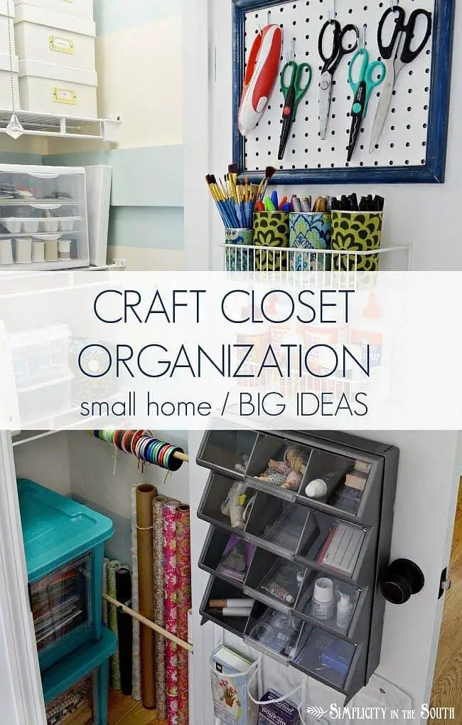 Craft closet organization tips: Part of the small home, big ideas series, find out how to organize your craft supplies