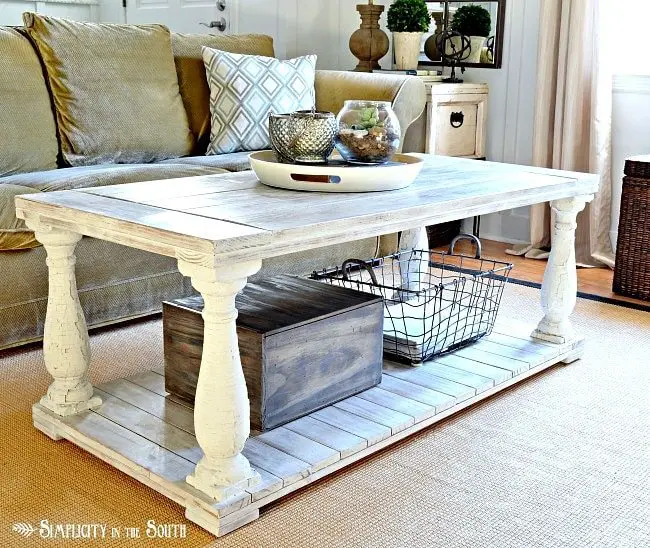 Distress Wood Furniture With Milk Paint, Paint A Coffee Table White