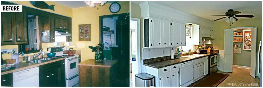before and after kitchen