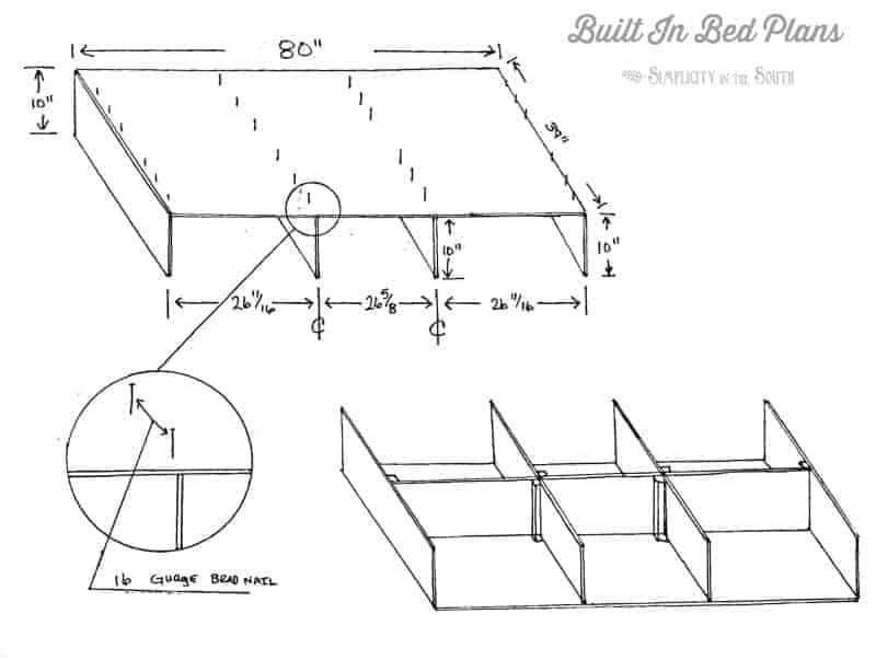 Built In Bed Plans