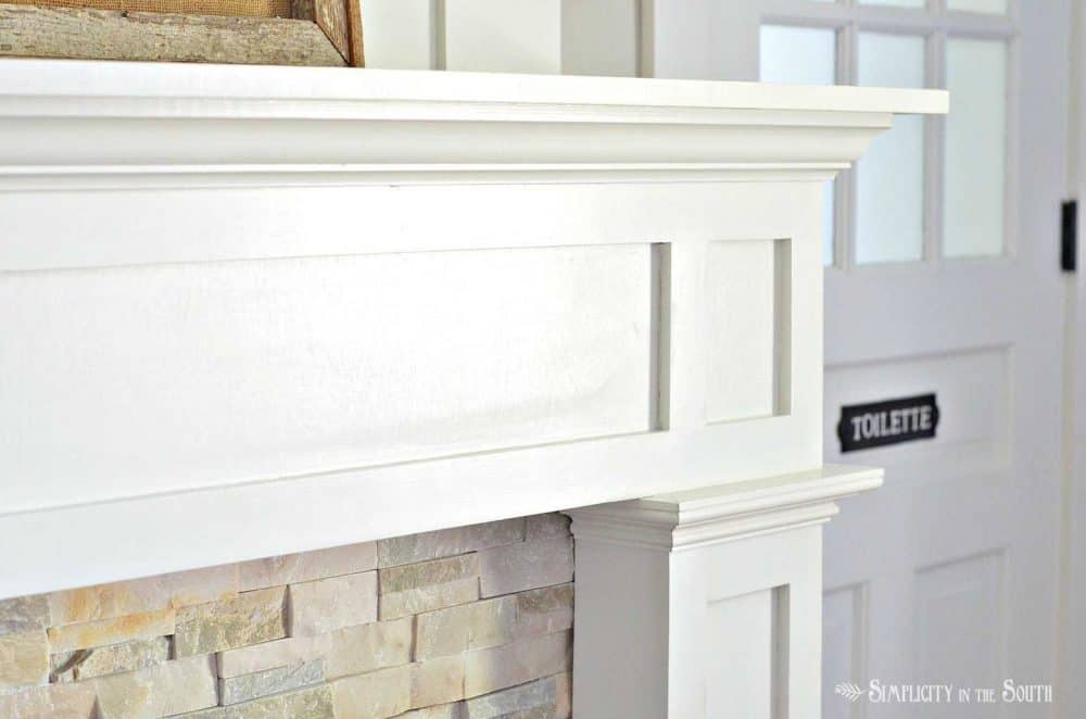 DIY fireplace surround makeover on a budget