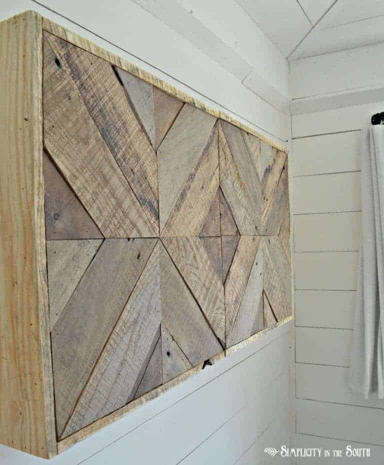 DIY Reclaimed Wood Sliding TV Cover: Now You See It. Now You Don’t