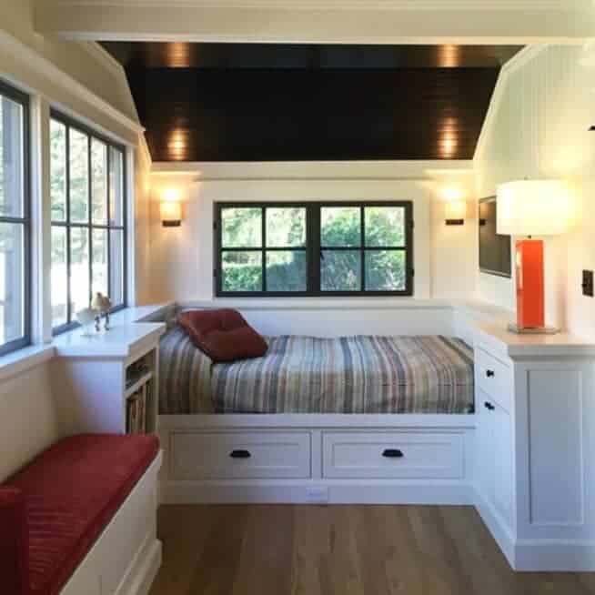 Built-in bed with cabinetry by Young & Sons Cabinetry