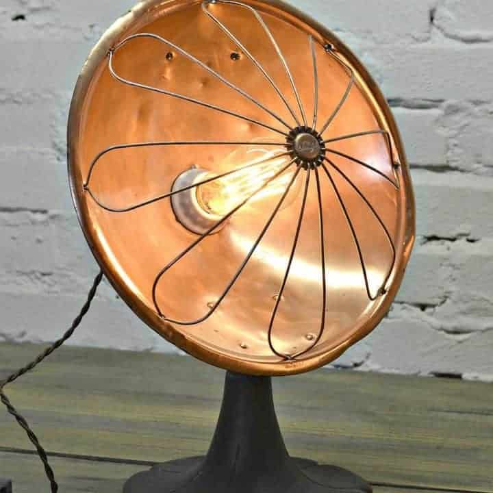 How To Make a Lamp Out of an Antique Copper Desk Heater