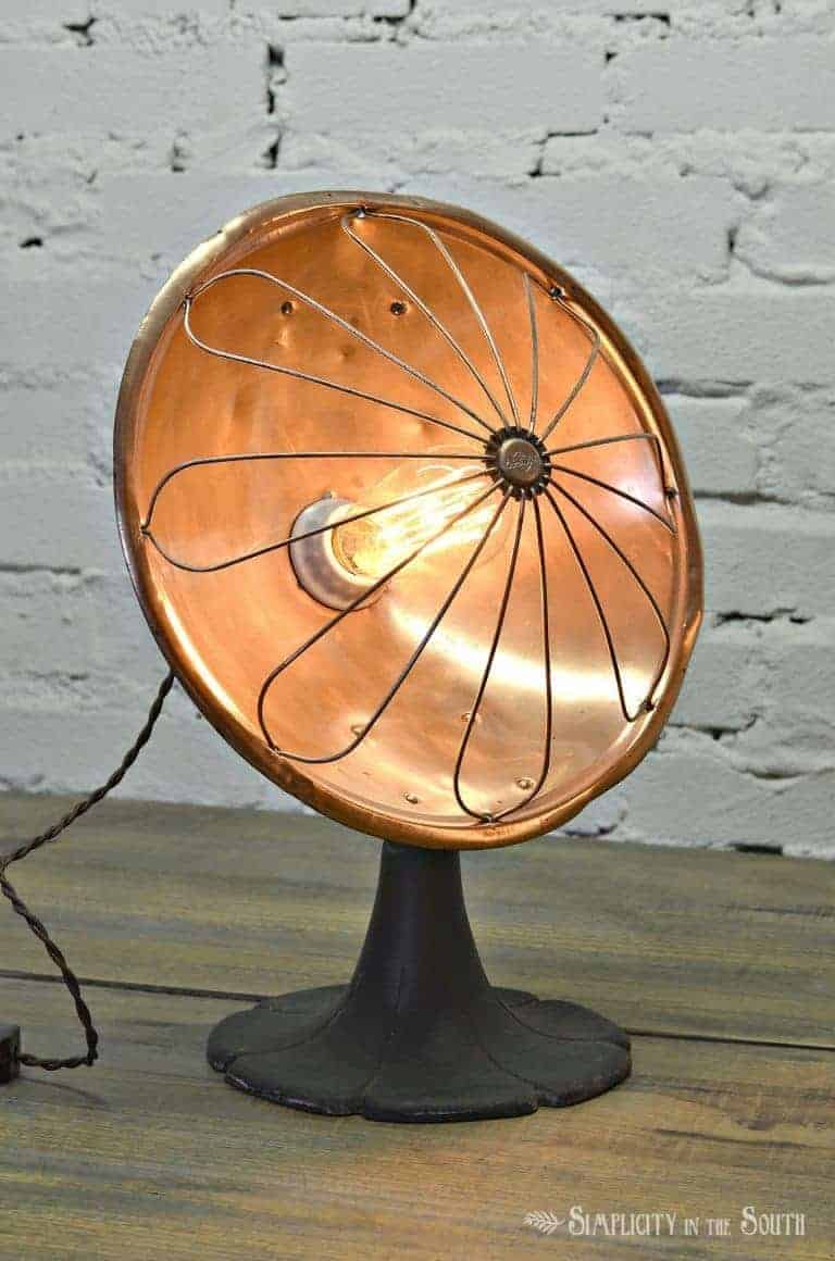 How To Make a Lamp Out of an Antique Copper Desk Heater