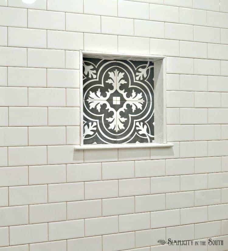 Merola Twenties tile from Home Depot for the master bathroom shower