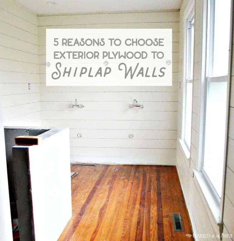 Shiplap Walls Using Plywood- 5 Reasons to Use Exterior CDX Plywood Instead of Luan Underlayment