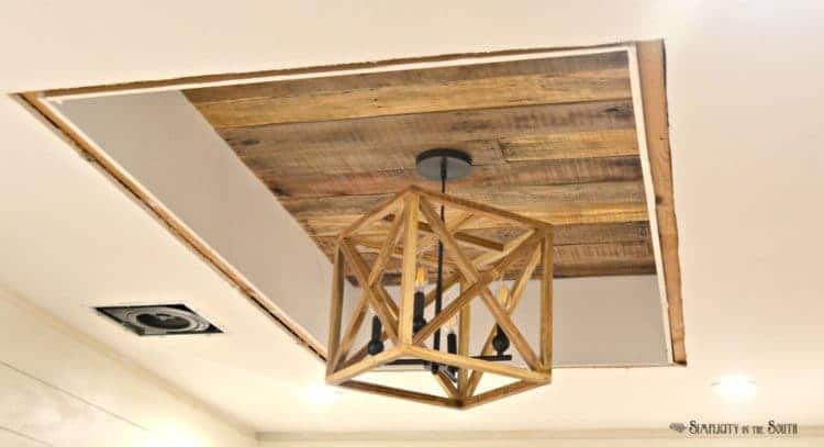 DIY Fixer Upper Inspired Geometric Wood Chandelier