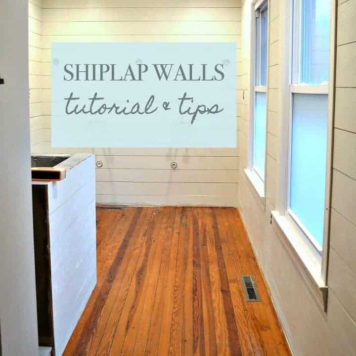 Shiplap gives you the casual, farmhouse look that so many of us are after and can be done easily and for very little money. This tutorial shows you how to get the shiplap-look for less.