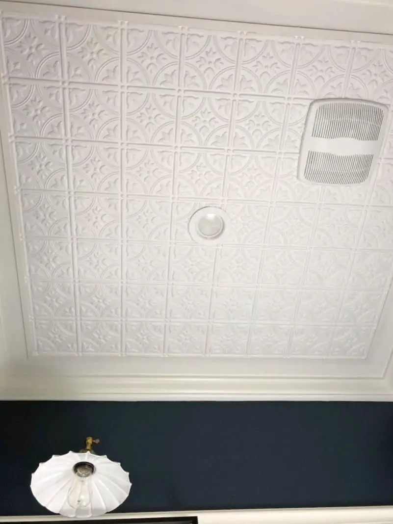Faux tin ceiling tutorial