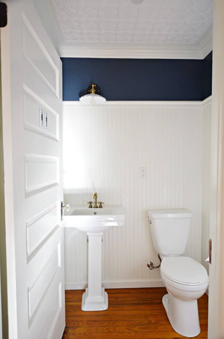 How to Install Beadboard Paneling in a Half Bathroom