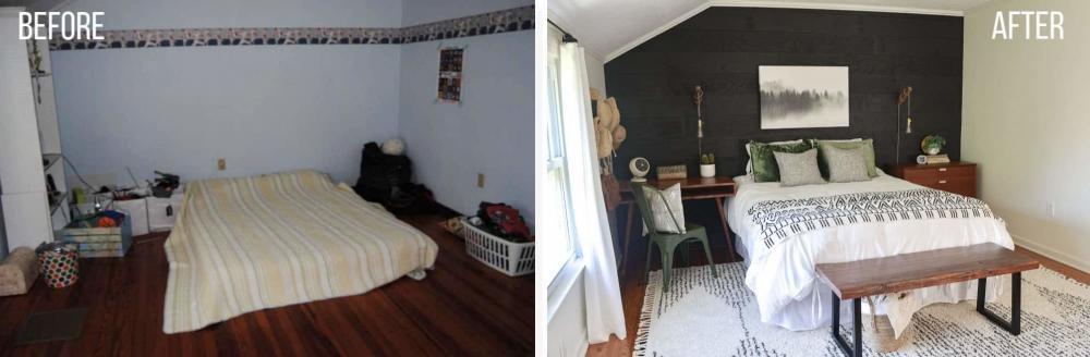 before and after pictures guest room makeover