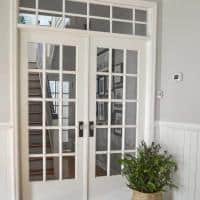 How to Install French Doors with a Transom Window [Part 1: Hallway Makeover]