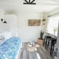 One Room Challenge: The Modern Farmhouse Cottage Guest Shed Reveal