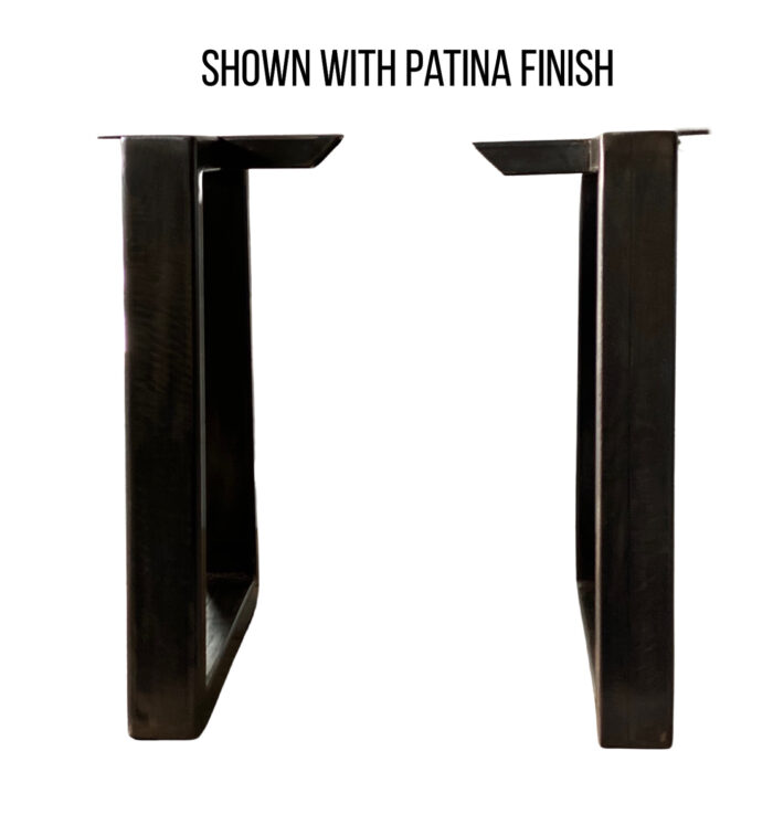 2x1 bench legs with patina finish.jpg