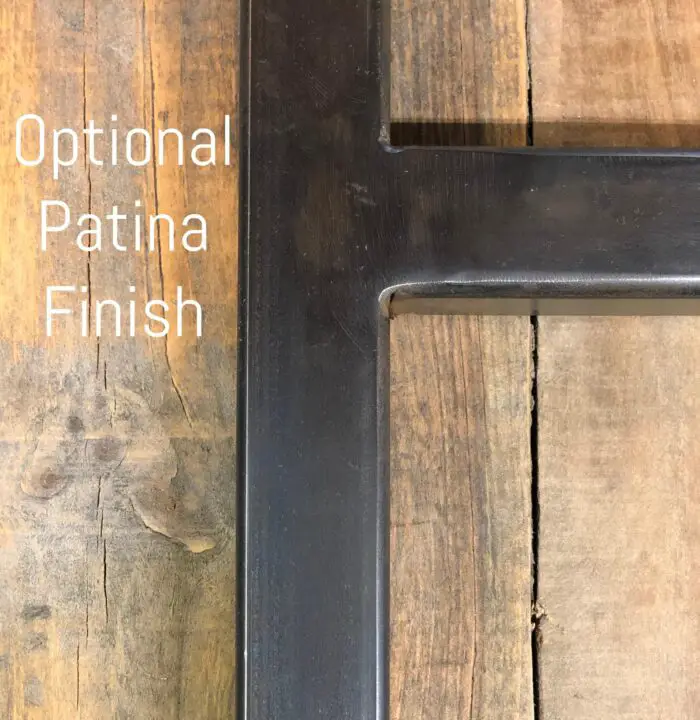 patina finish close up