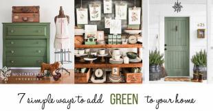 decorating ideas to add green to your home