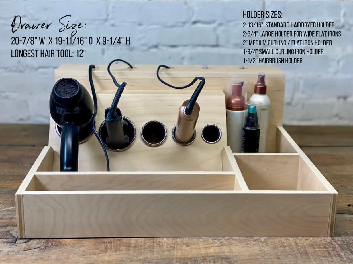 TEMPLATE] Custom Hair Tool Drawer Organizer with — Holders for —- –  Simplicity in the South
