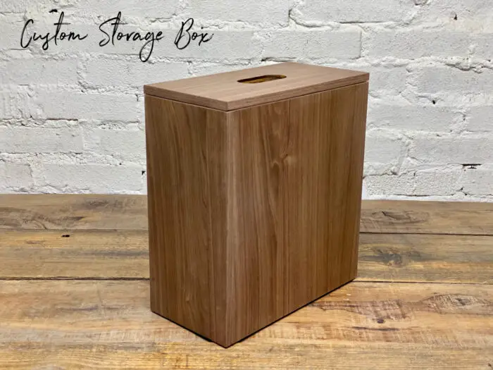 custom walnut storage box