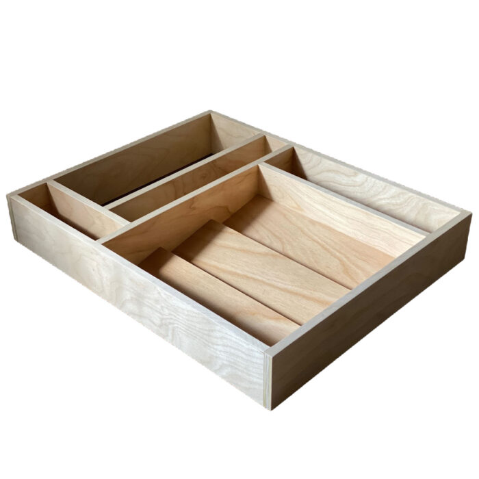 custom made drawer organizer for makeup or spice jars angled compartments